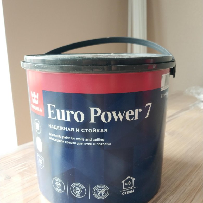 Euro power 7 9л. Tikkurila Euro Power 7 2,7 л. Краска Tikkurila Euro Power-7. 1. Tikkurila Euro Power 7. Tikkurila Euro Power 7 цвета.