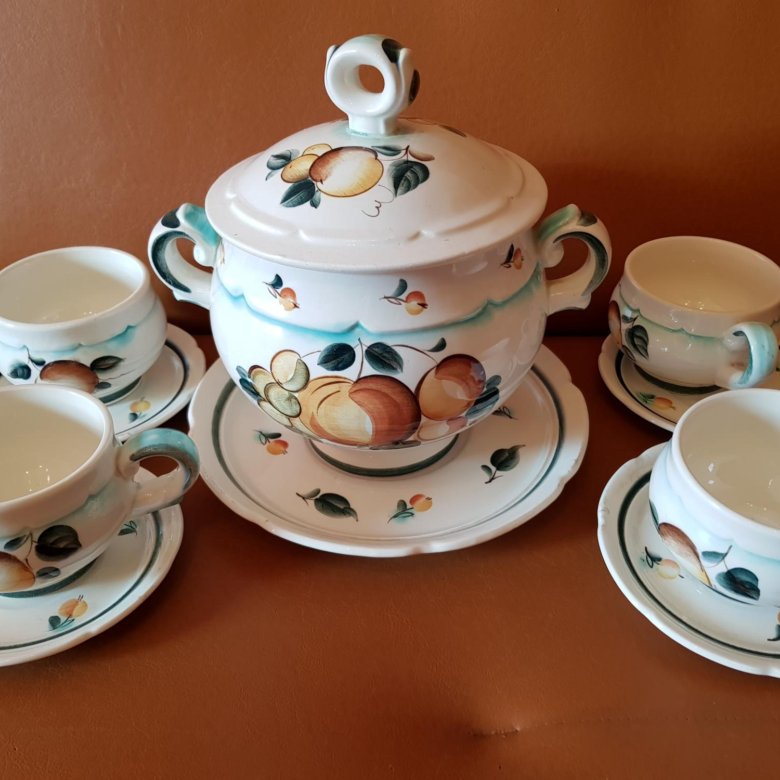 Компотница, бульонница ЗиК Конаково сервиз СССР – купить в Москве, цена ...