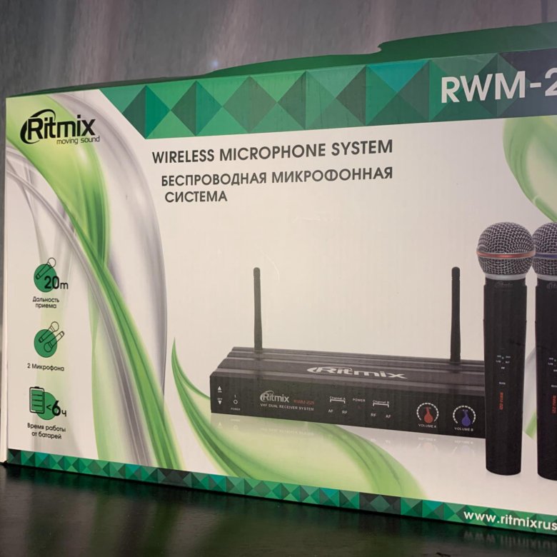 Ritmix rwm 210. Rwm-221 беспроводная микрофонная система. ritmix rwm-221. микрофон беспроводной ritmix rwm-221 (2шт.).