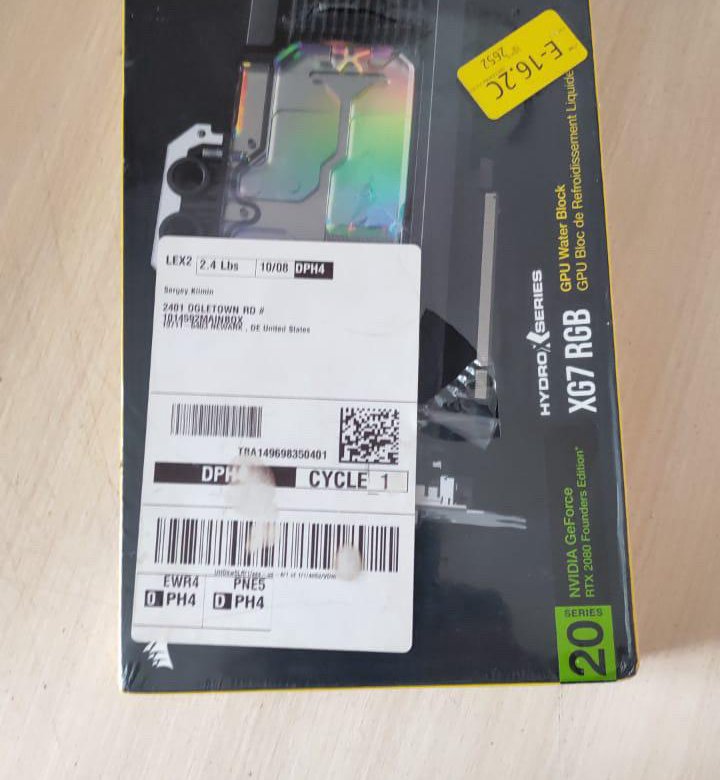 Водоблок Corsair Xg7 RGB для видеокарты RTX 2080 – купить в Пензе, цена ...