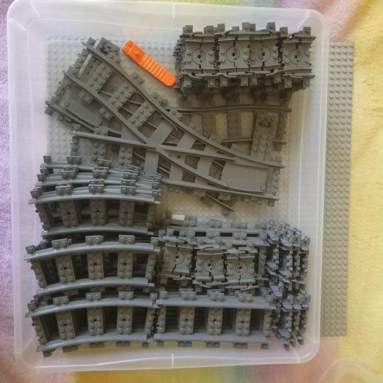 Железная дорога рельсы кг лего Lego – купить в Люберцах, цена 4 000 руб ...