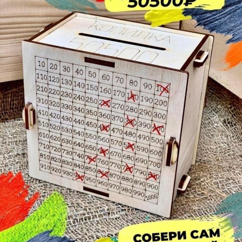 Копилка из тик тока по числам таблица Копилка из Тик Тока - купить в Твери, цена 500 руб., дата размещения: 25.08.2024