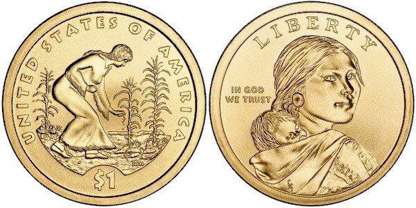 1 доллар 2009 года. 1 Доллар США 2023 Сакагавея. Монеты 1 доллар США Сакагавея. Монеты доллар с индианкой. 1 Доллар USA Sacagawea.