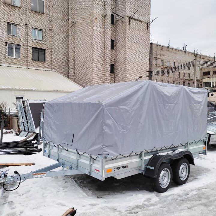 Прицеп СПУТНИК 3520 ZN 2 оси 3,5*2,0*33 тент 1,5м – купить в ...