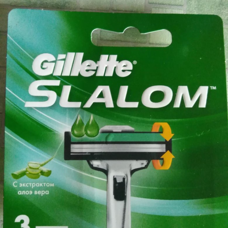 Ашан кассеты для бритья gillette slalom