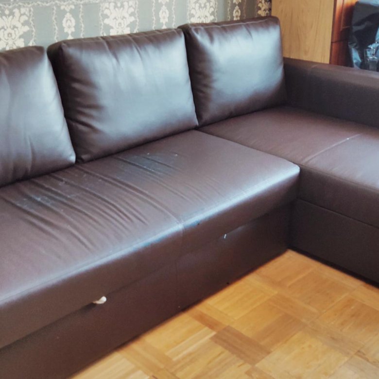 Угловой диван Монстад IKEA из экокожи – купить в Москве, цена 4 000 руб ...