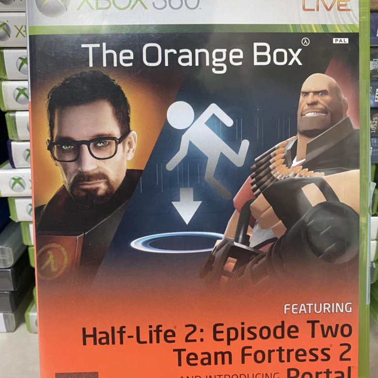 Orange box xbox. The Orange Box сборник игр обложка.