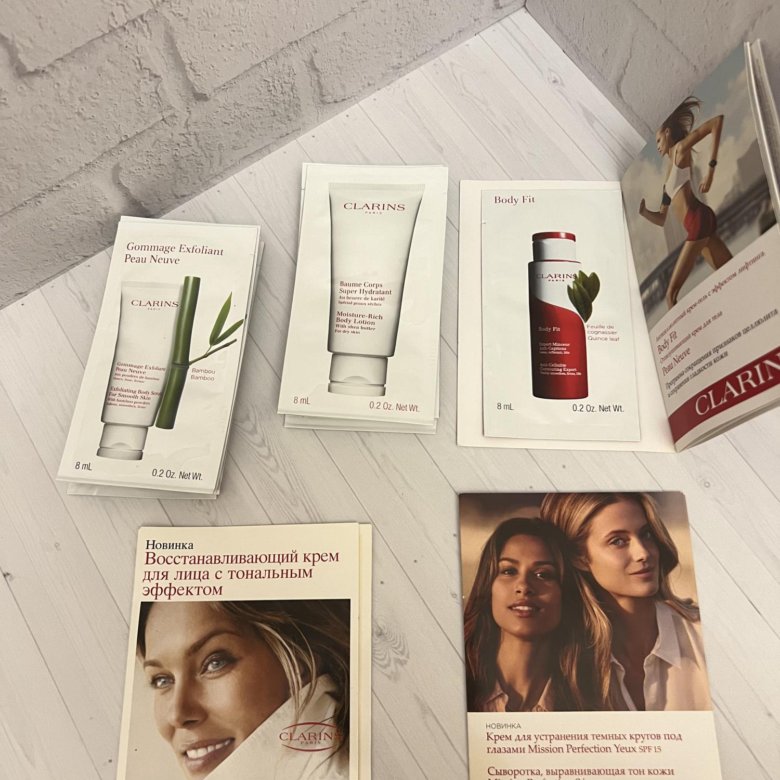 Пробники clarins