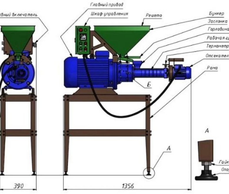 Экструдер для кормов бытовой