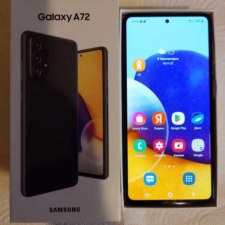 Samsung Galaxy A72 256GB Black Оригинал – купить в Мончегорске, цена 29 ...