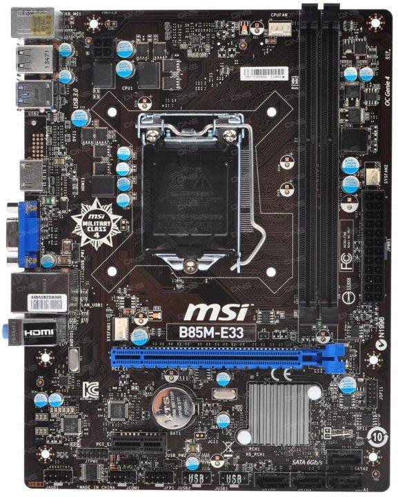 Msi h81m p33 подключение проводов