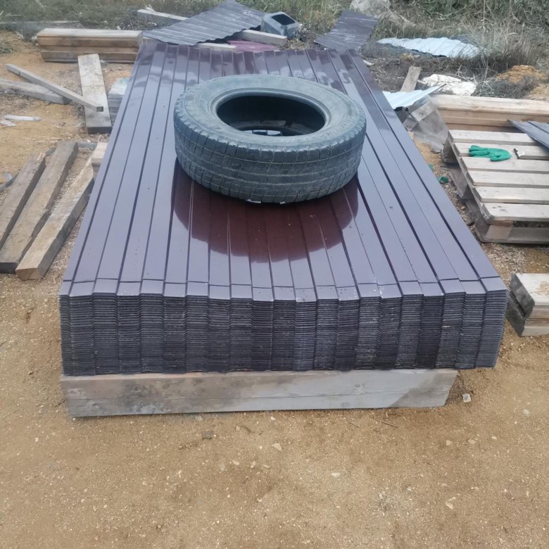 Профлист(готовый забор) + саморезы – купить в Жатавшем, цена 800 руб ...