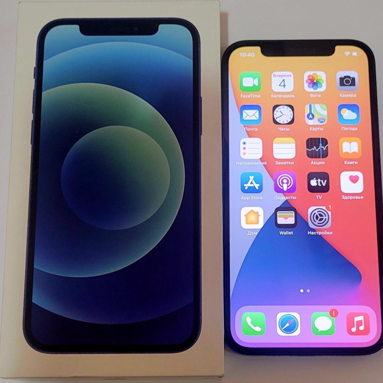 Смартфон Apple iPhone 12 4/64Gb,Blue – купить в Сургуте, цена 35 000 ...