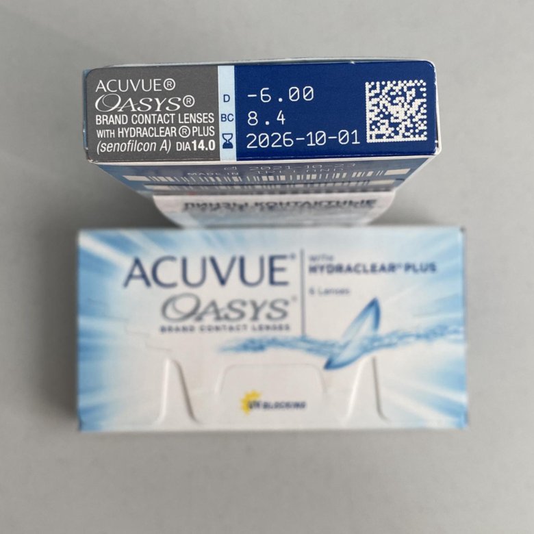 Acuvue oasys 6 двухнедельных линз