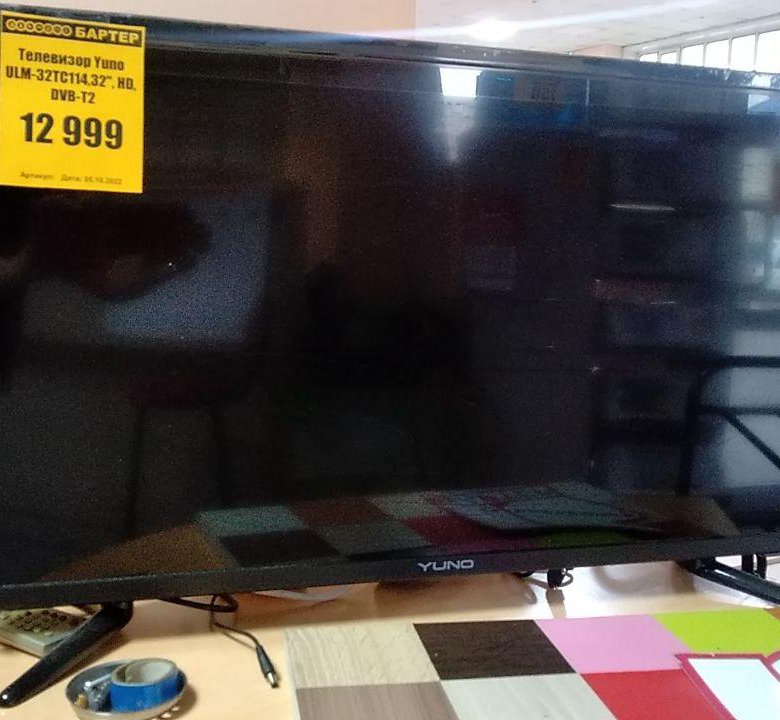 Телевизор Yuno ULM-32TC114,32", НD, DVB-T2, Б-3, – купить в ...