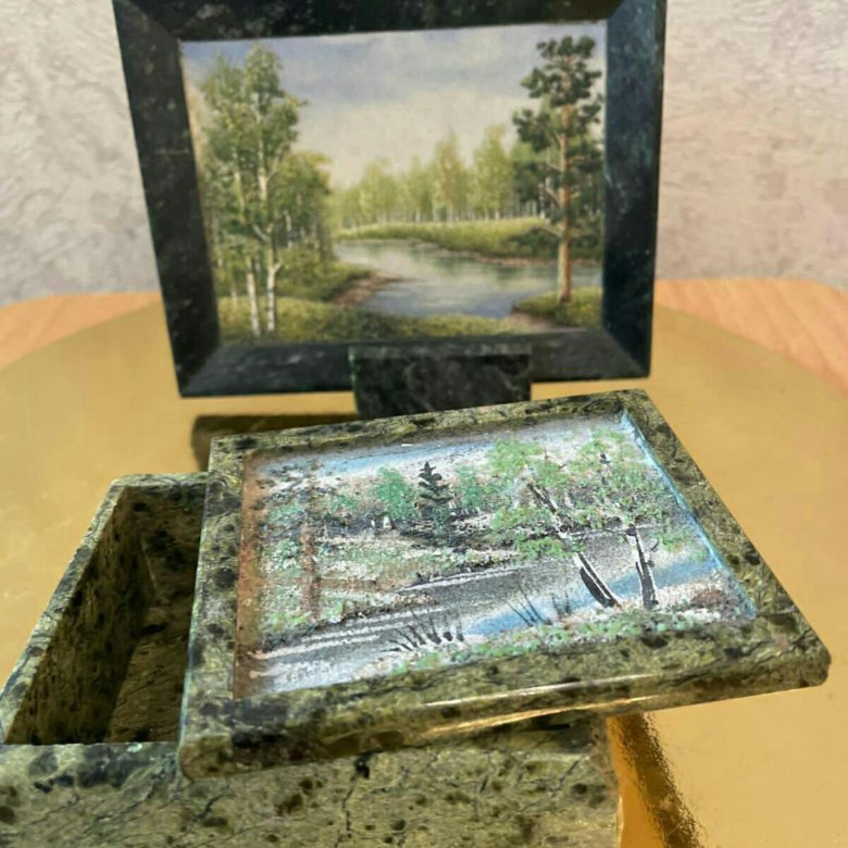 Картина, шкатулки из натурального камня – купить в Хабаровске, цена 1 ...