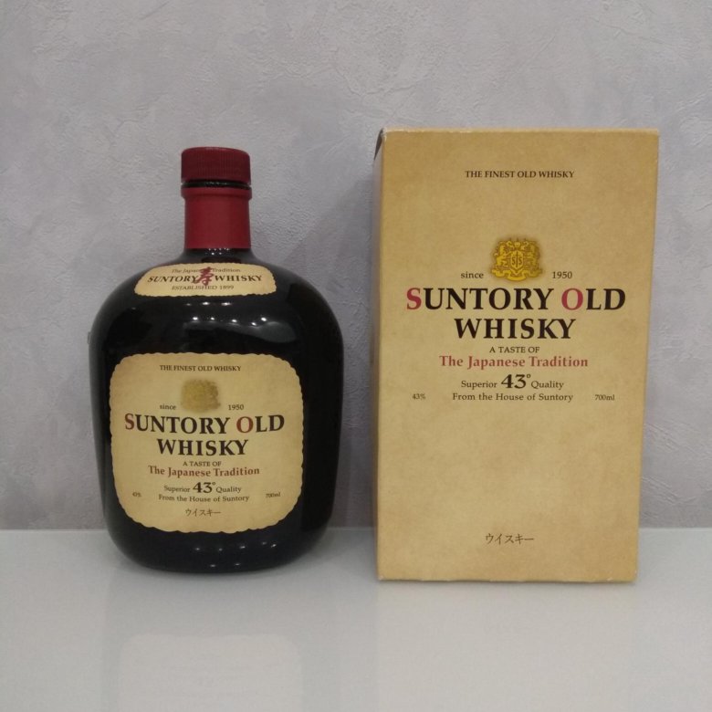 Пустая бутылка из под виски Suntory Old Whisky – купить в Москве, цена ...