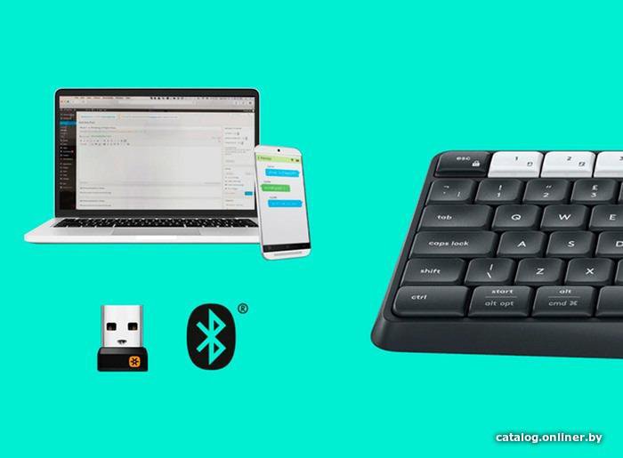 Как подключить логитеч к телефону Клавиатура Logitech K375s Multi-Device - купить в Москве, цена 1 700 руб., прода