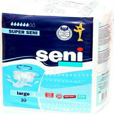 Подгузники super seni large