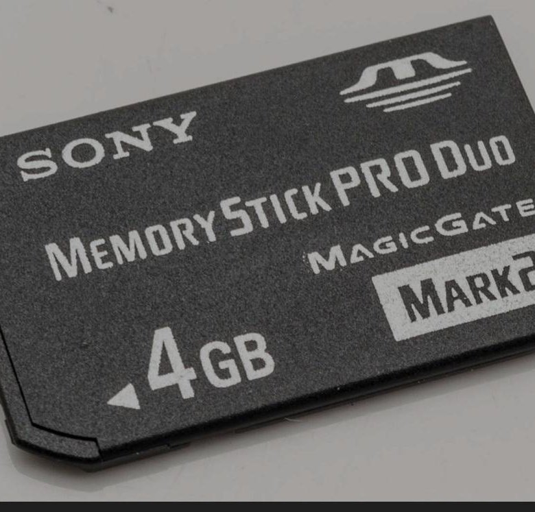 Карта sony memory stick pro duo