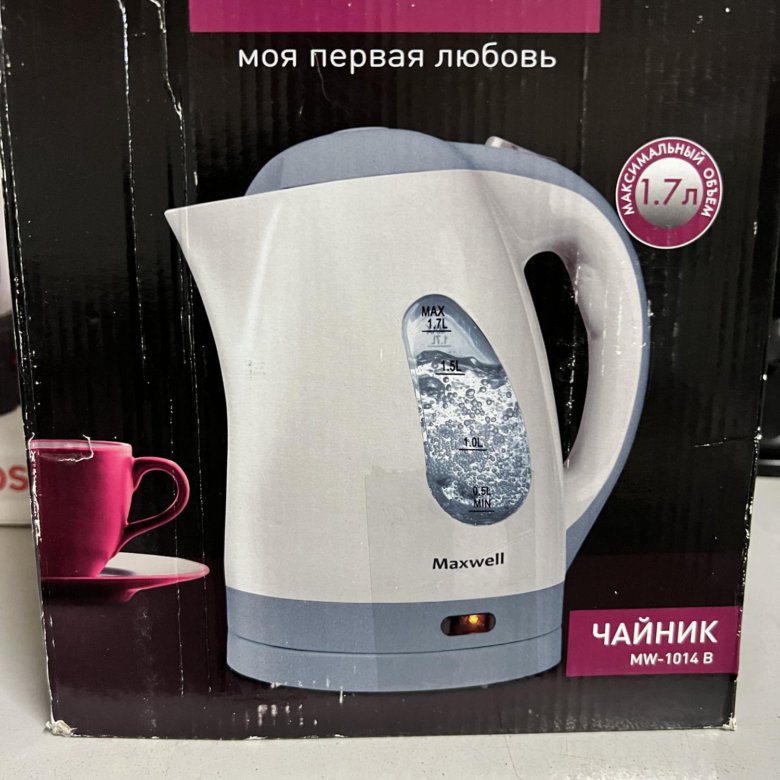 Электрочайник Maxwell MW-1014 B – купить в Москве, цена 800 руб., дата ...