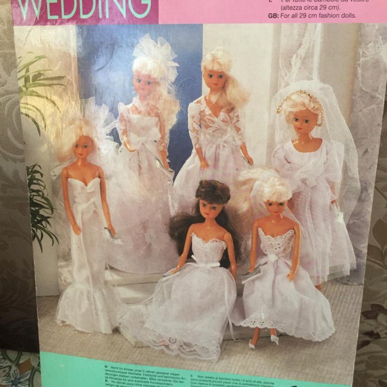 Барби В Свадебном Платье 90 Х фото 4