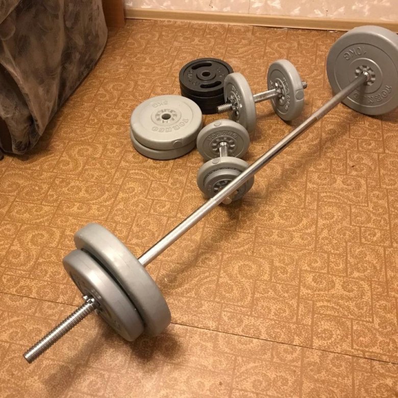 Штанга Barbell с блинами 130 кг