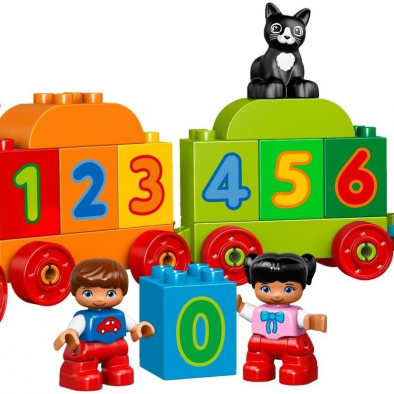 Лего дупло поезд с цифрами фото