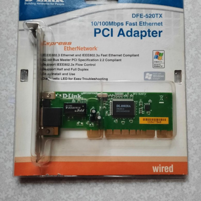 Сетевой адаптер fast Ethernet d-link DFE-530tx PCI Express. PCI-lanrtl81. D-link DFE-520tx.