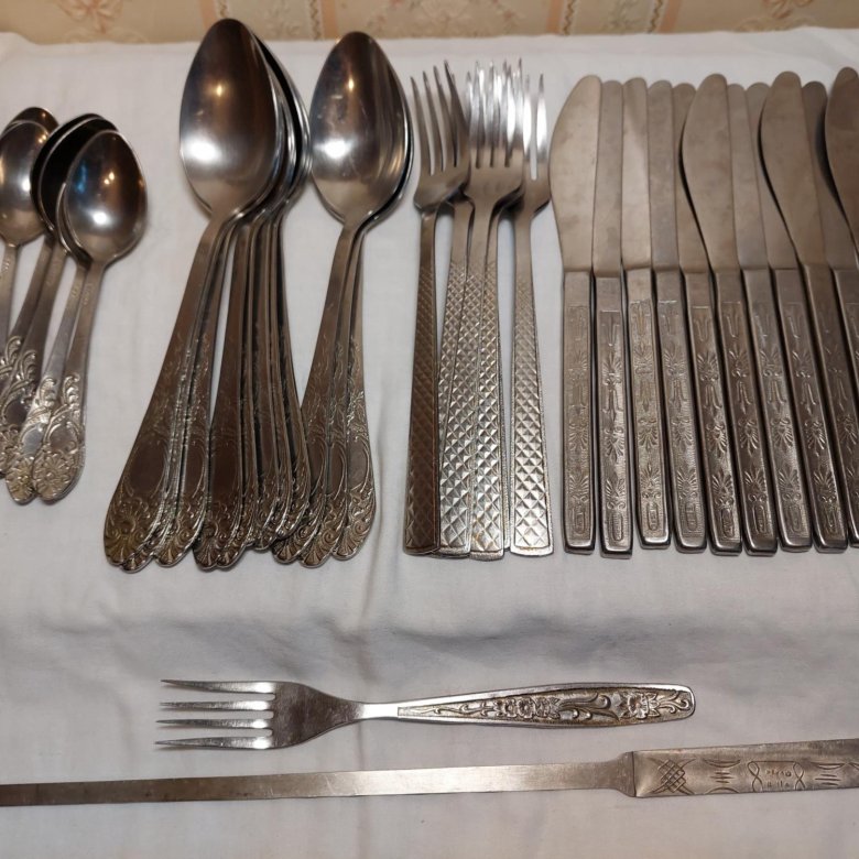 Ложки, вилки, ножи СССР нержавейка, алюминий. – купить в Нижнем ...