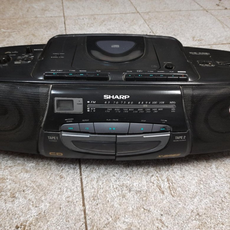 Двухкассетный магнитофон SHARP WQ-CD61T(BK) – купить в Москве, цена 2 ...