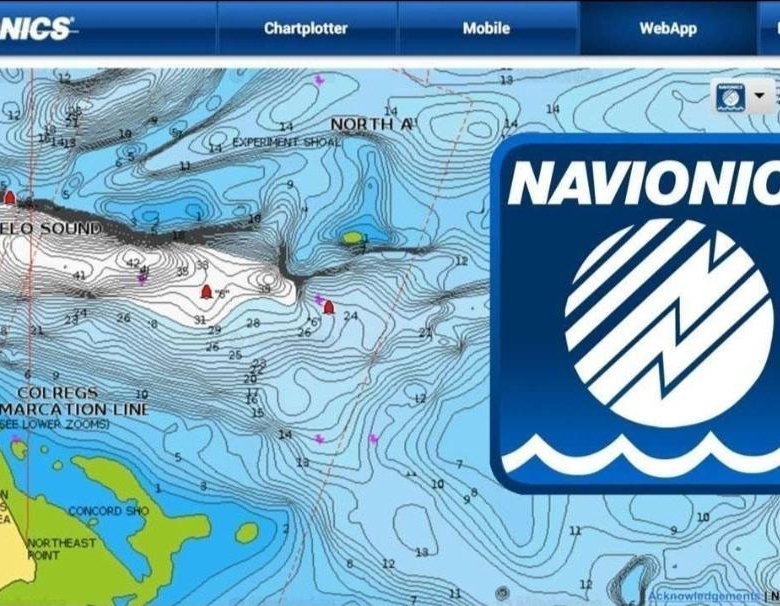 Карта глубин navionics