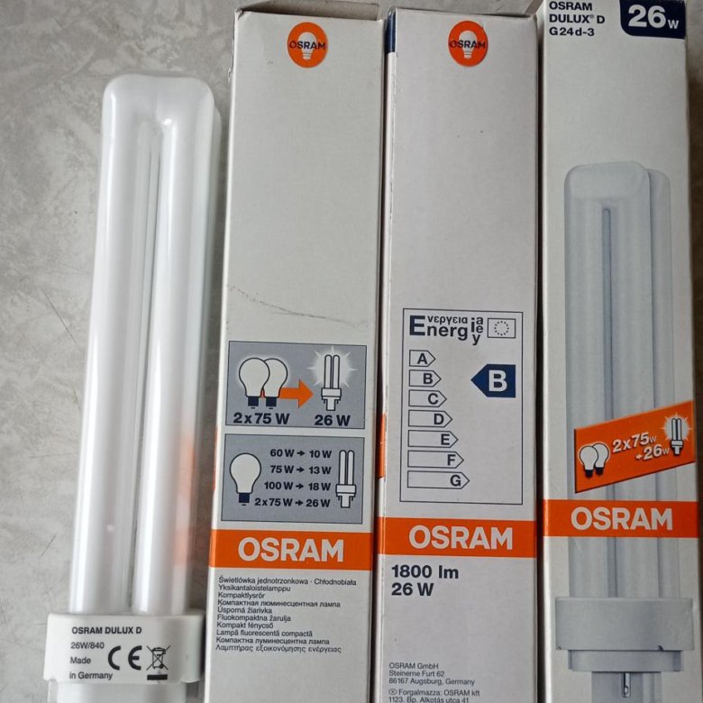 Энергосберегающие лампы OSRAM – купить в Москве, цена 150 руб., дата ...