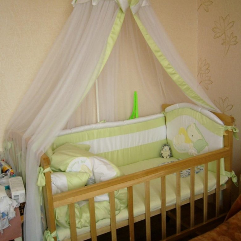 Детские кроватки для новорожденных с балдахином фото