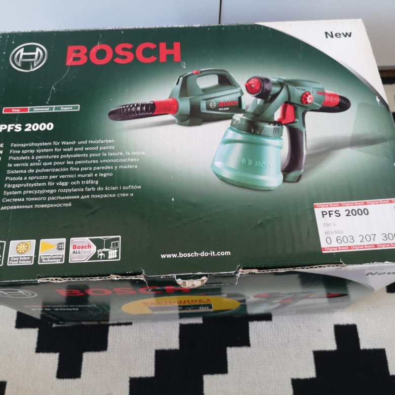 Краскопульт bosch pfs 2000. Краскопульт Bosch PFS 2000 0.603.207.300. Запчасти для краскопульта бош. Бош пульверизатор для краски.