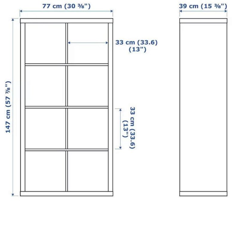Стеллаж икеа каллакс 25 ячеек размеры