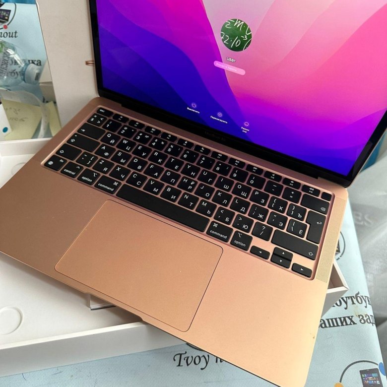 MacBook Air M1 Rose Gold , Ростест, M1/8gb – купить в Москве, цена 68 ...