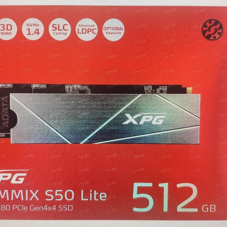 Adata gammix s50. M2 XPG 512gb.