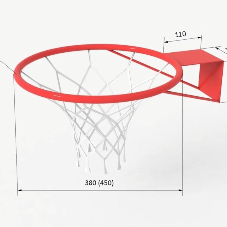 Стандартные размеры баскетбольного щита и кольца чертеж