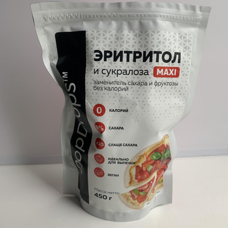 Заменитель сахара Эритрол maxi Dop Drops 450 г – купить в Екатеринбурге ...