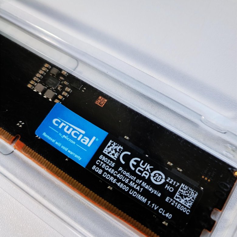 Оперативная память DDR5 Crucial 8Gb 4800 Mhz – купить в Пензе, цена 1 ...