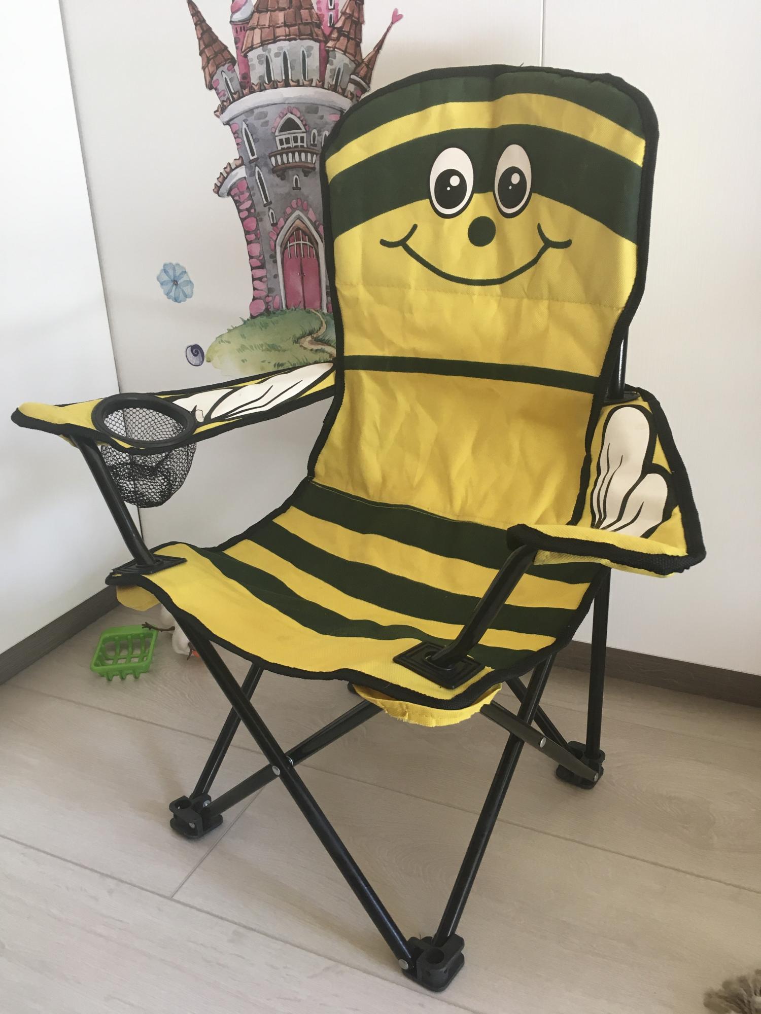 Детский складной стул кресло Пчелка