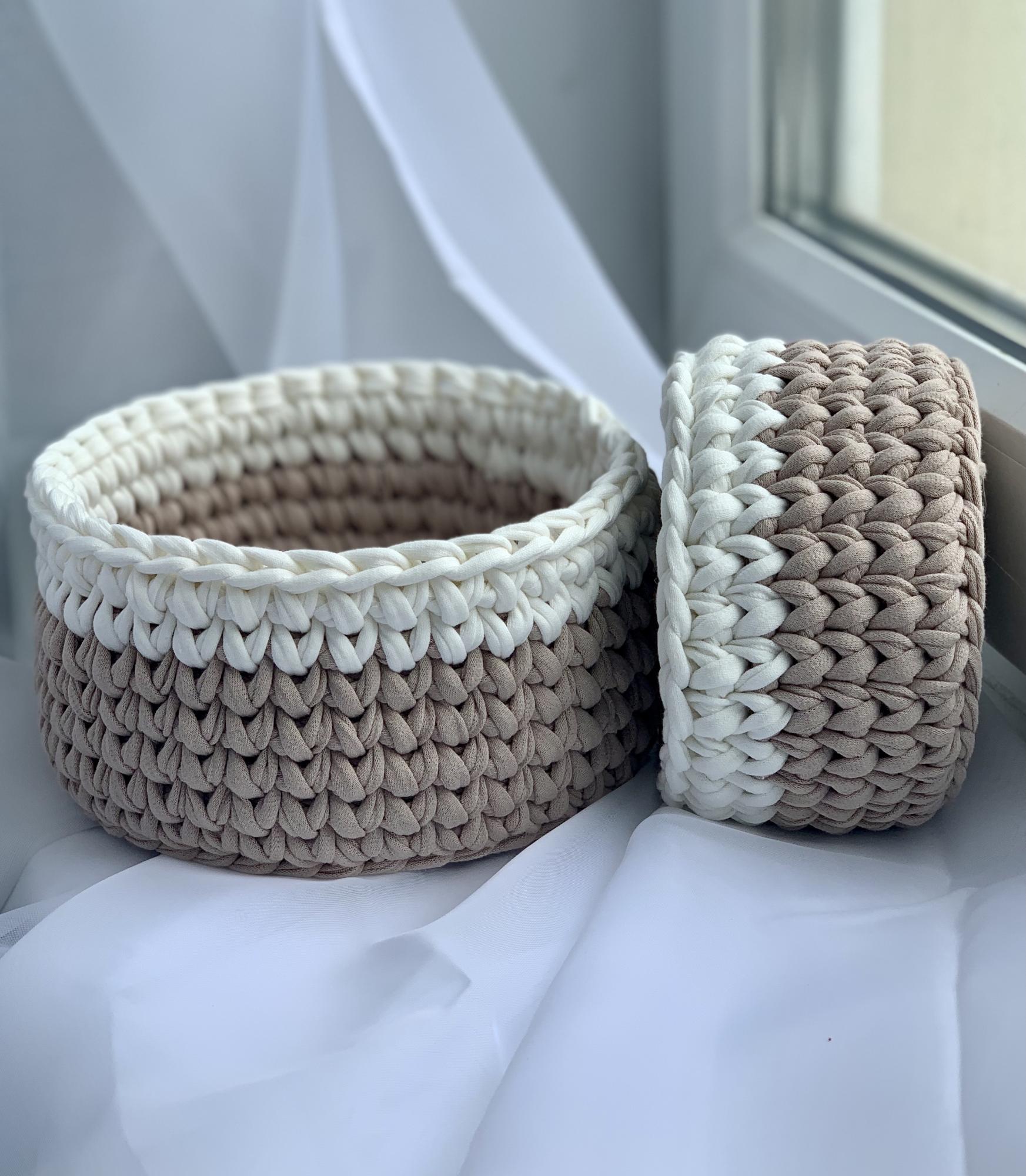 Корзинка из полиэфирного шнура