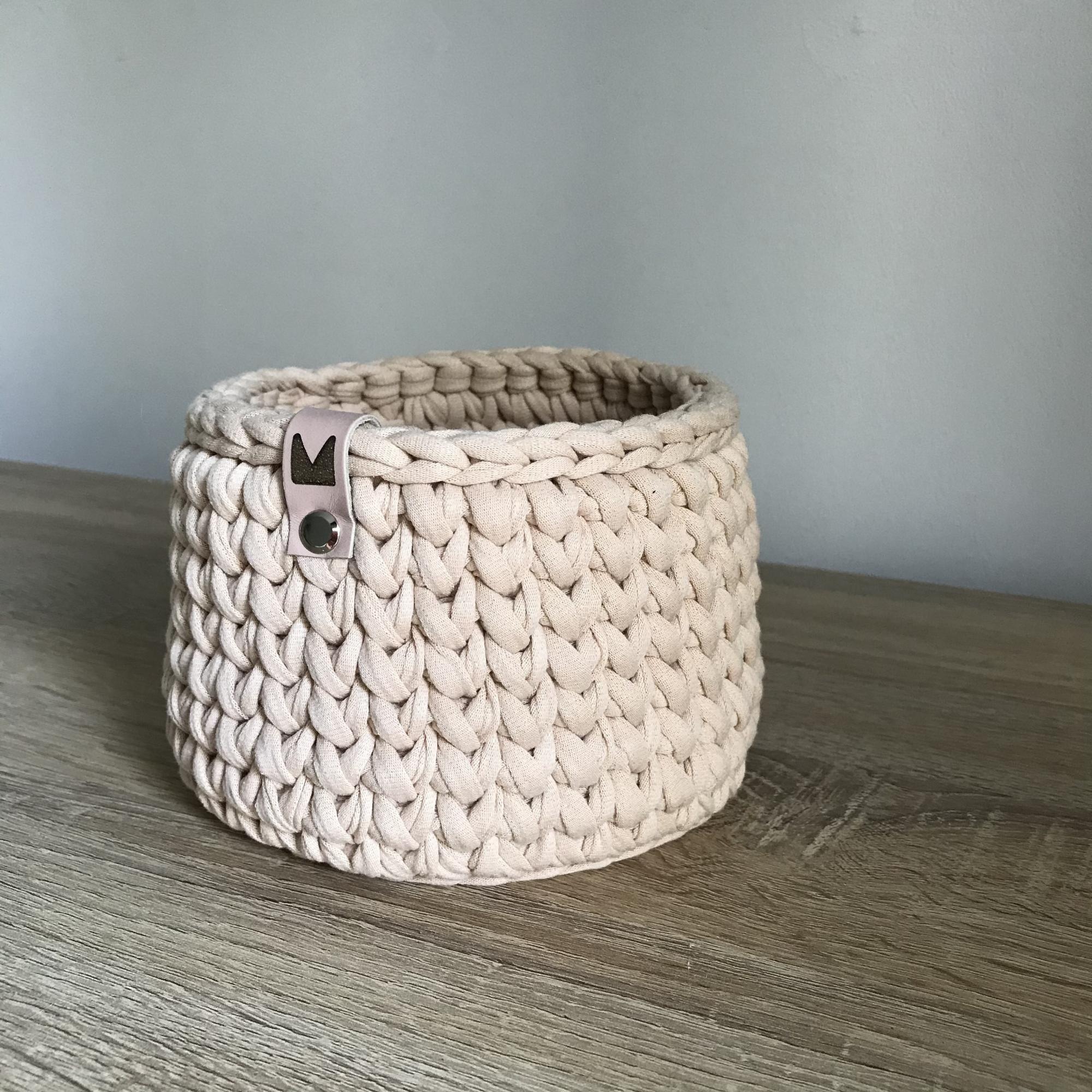 Корзина из трикотажной пряжи (M) купить в Москве, цена 550 руб ...