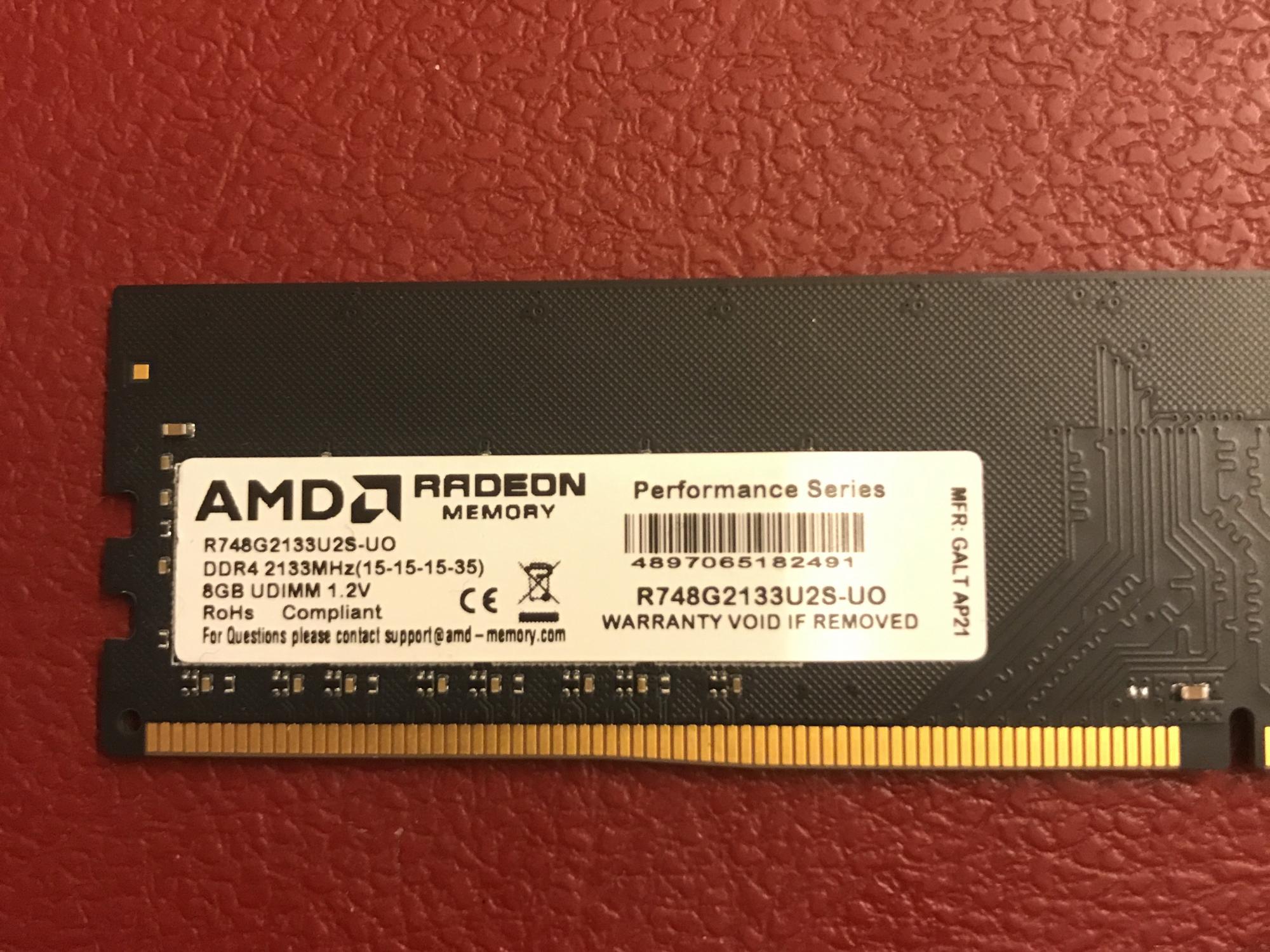 Оперативная память AMD. АМД оперативка отзывы.