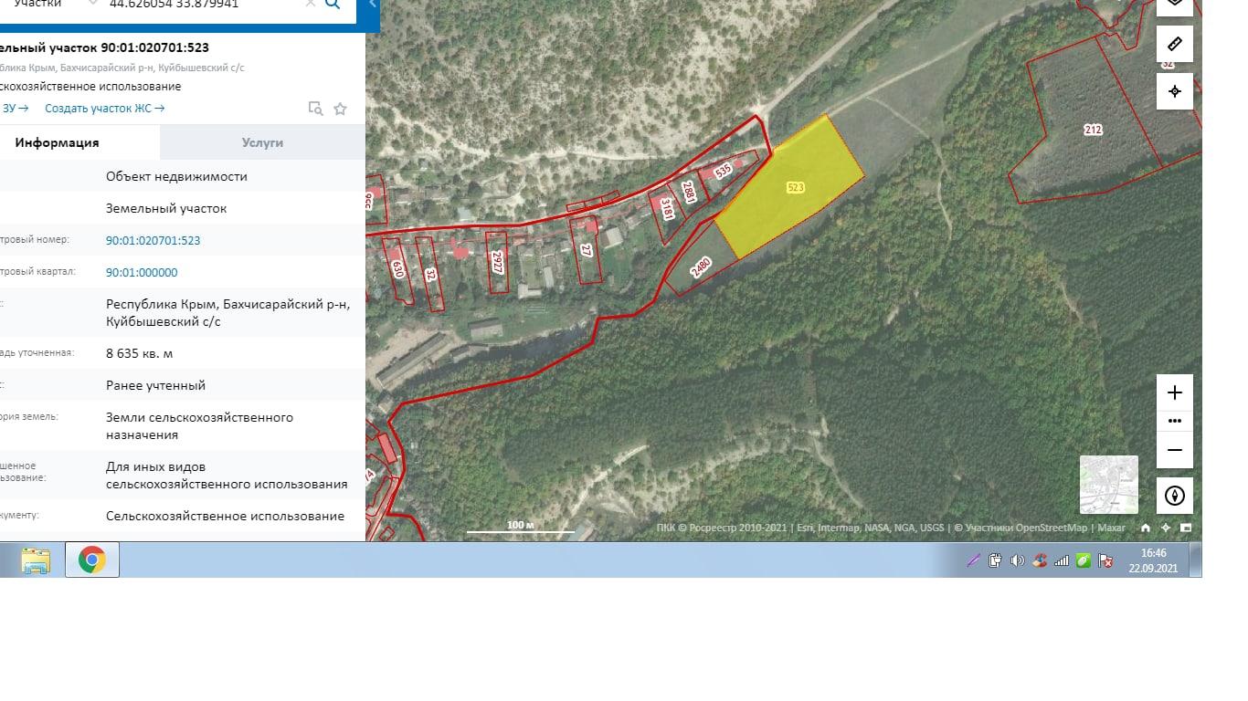 Публичная кадастровая карта крыма бахчисарайский район