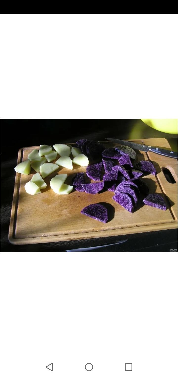Фиолетовый картофель Пурпл маджестик - фотография № 3
