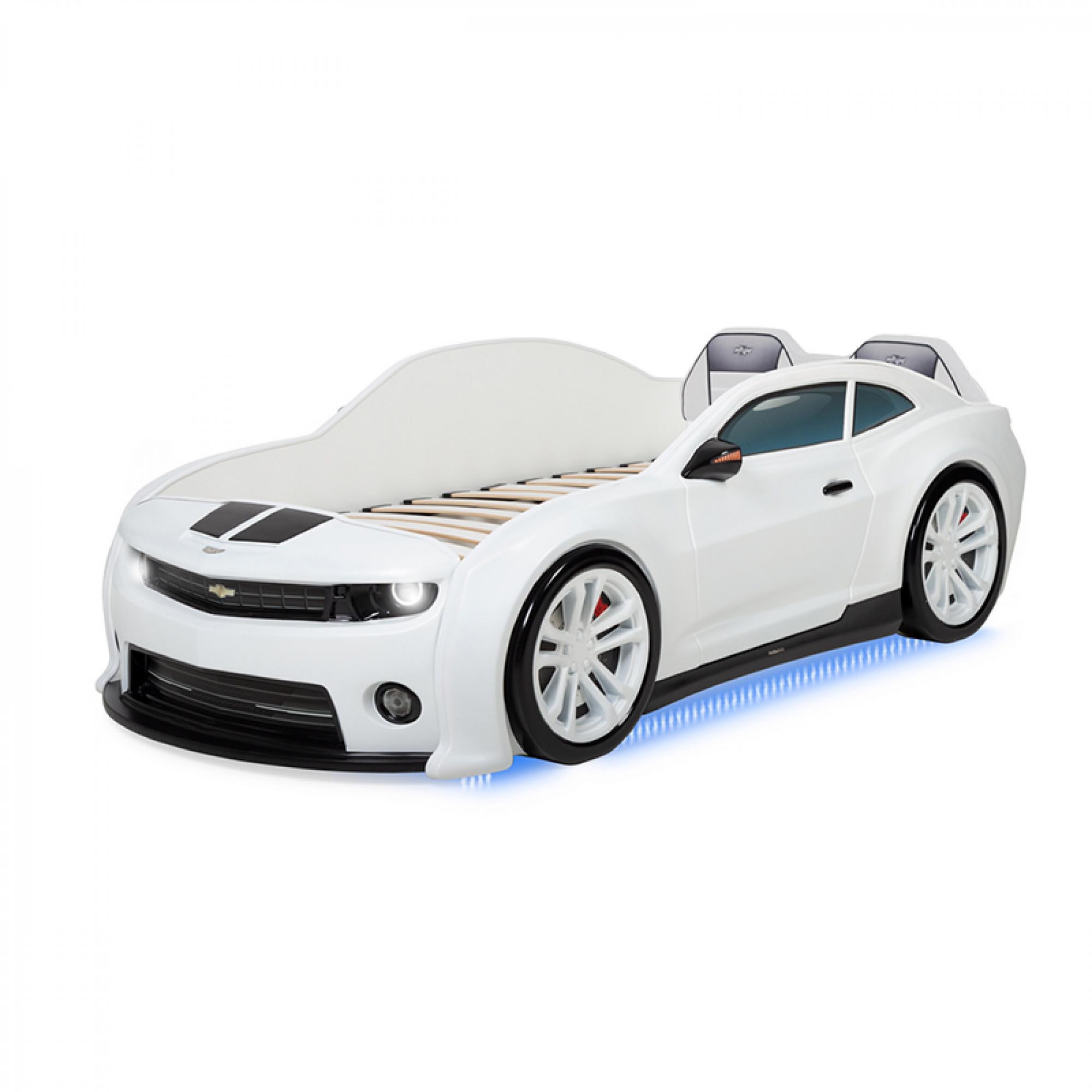 Кровать машина белая. Кровать-машина Камаро EVO. Кровать машинка МЕБЕЛЕВ. Кровать Futuka Kids. МЕБЕЛЕВ кровать-машинка Камаро