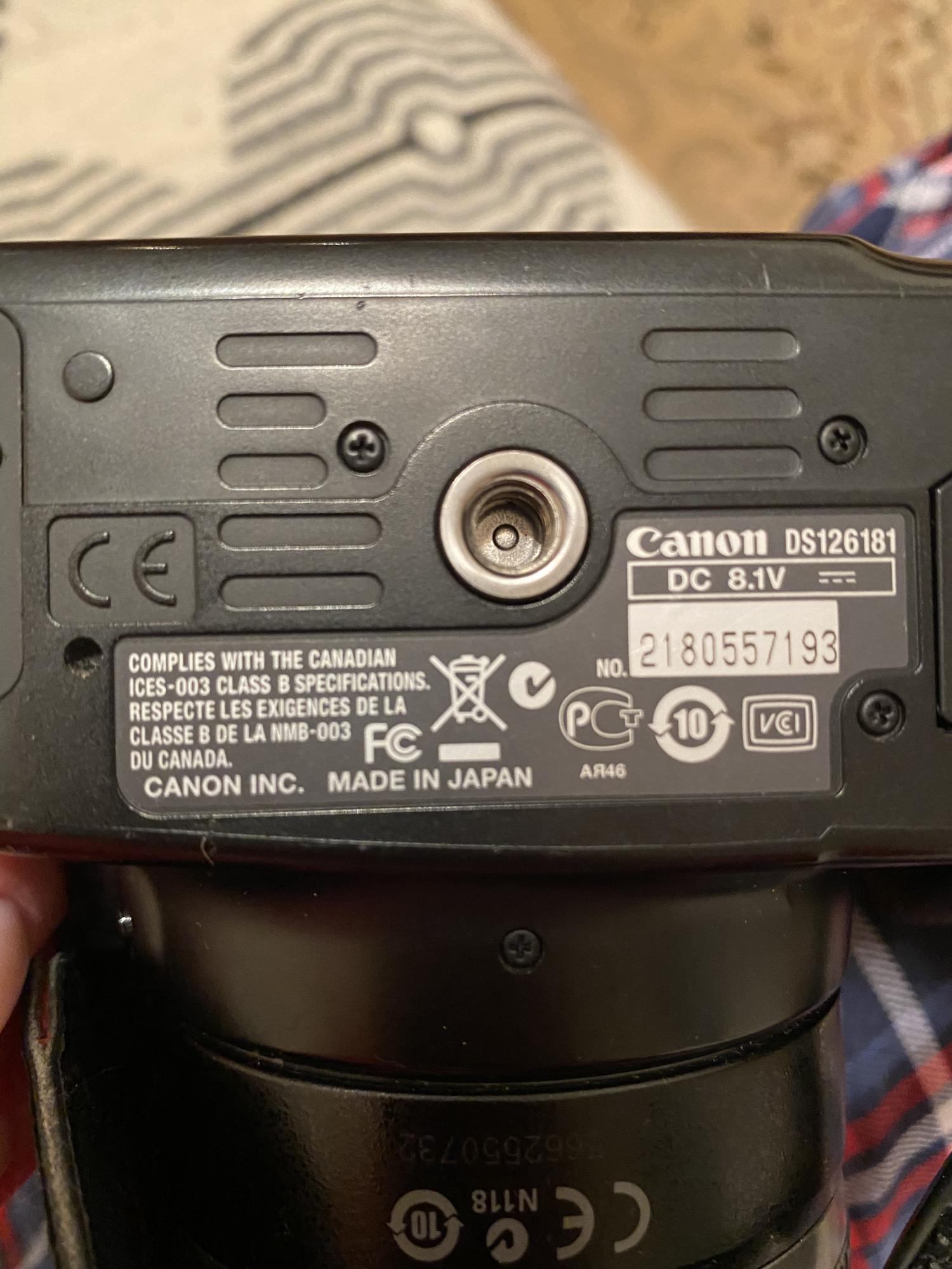 Canon ds126181 карта памяти