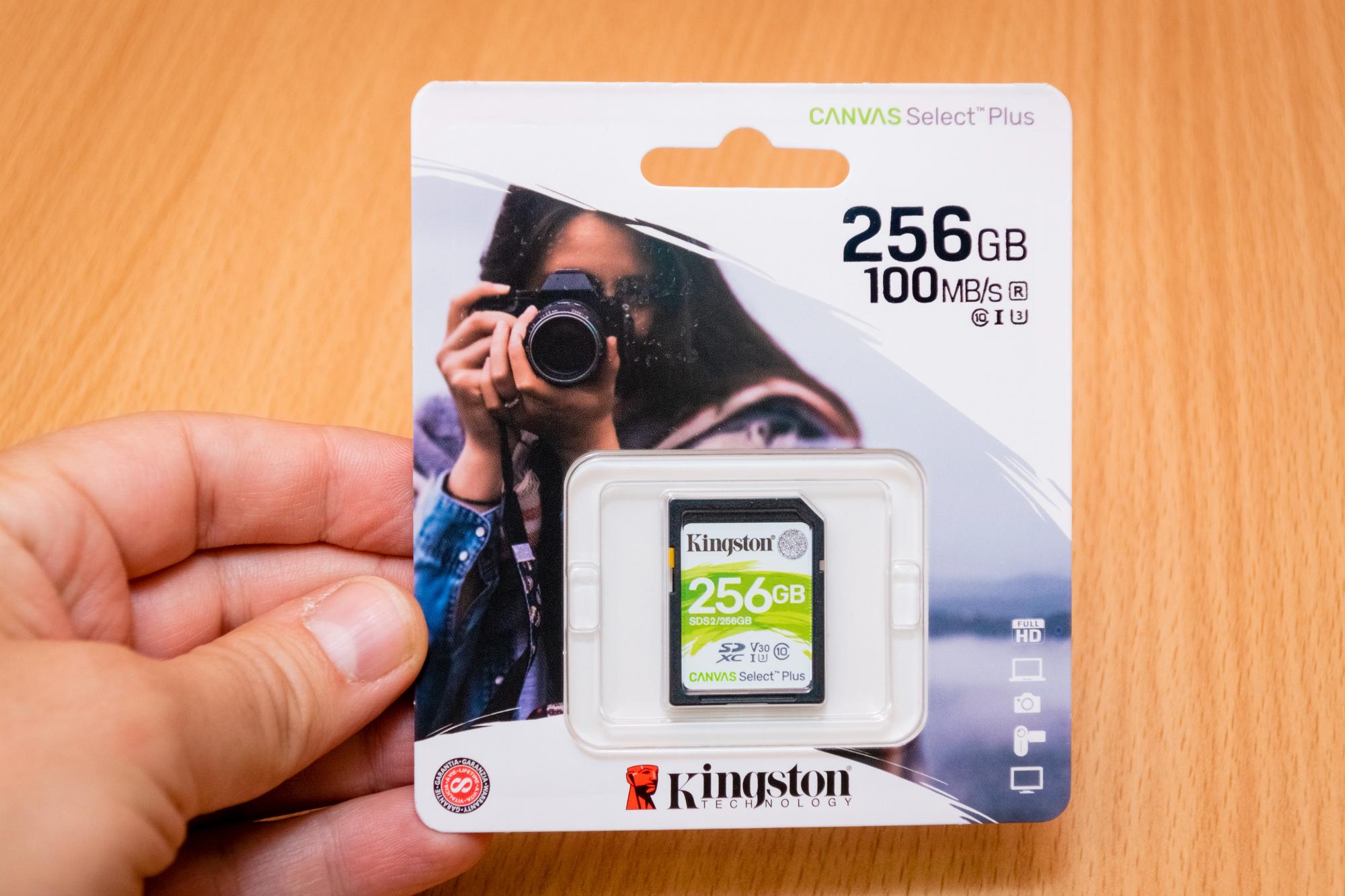 Карта памяти kingston canvas go plus sdxc 256 гб